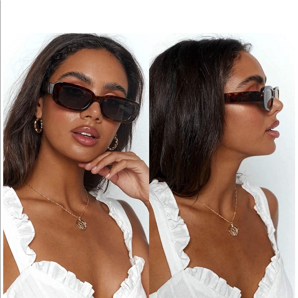 Rectangular Vintage Style Sunglasses